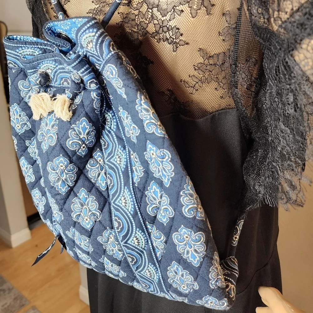 Vera‎ Bradley Blue Backsack backpack. 15